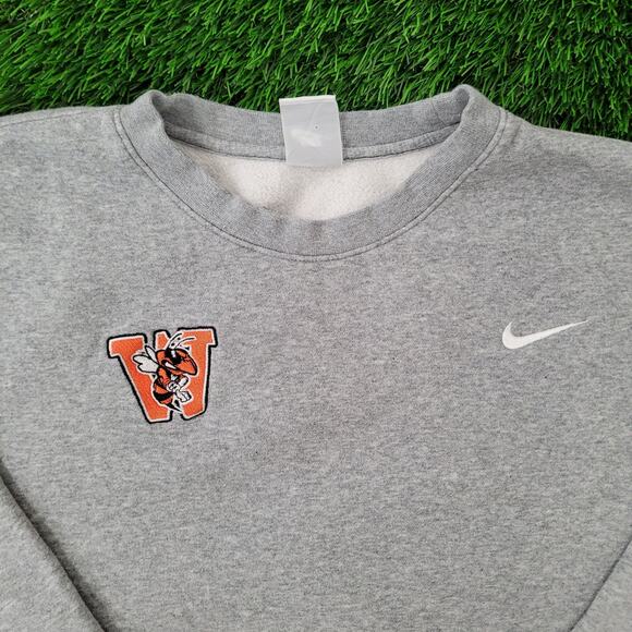 NIKE Williamsburg Sweatshirt XL 27x26 Gray Baggy Oversized - Picture 12 of 16